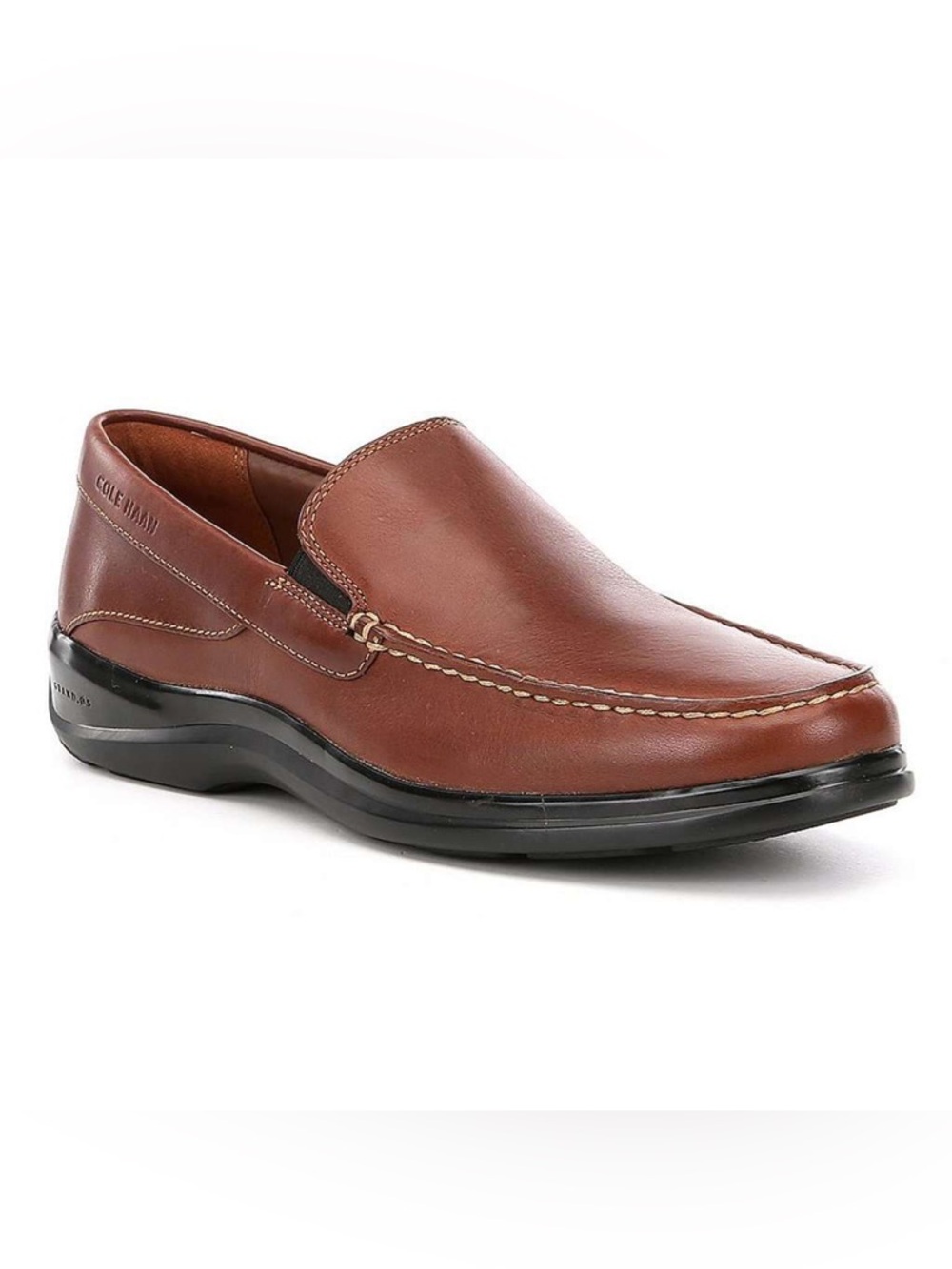 Cole Haan Santa Barbara Twin Gore Loafers British Tan Leather Men’s 12M